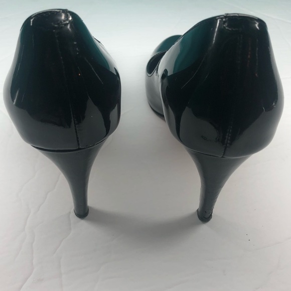 Cole Haan Black Patent Leather Pump Heels Size 6 B - Picture 3 of 7